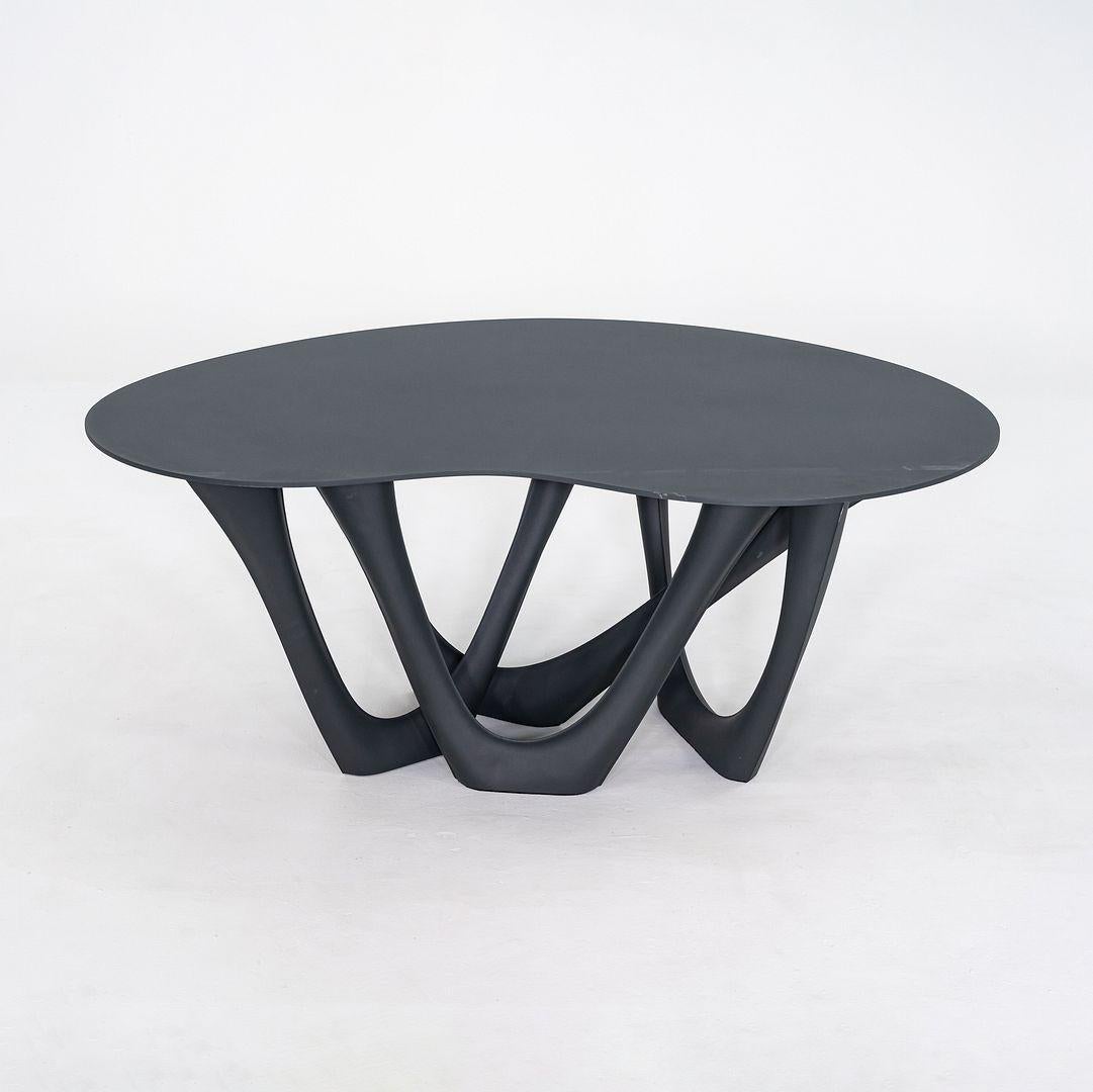 2019 Oskar Zieta pour Zieta G-Table en acier inoxydable noir en vente 3