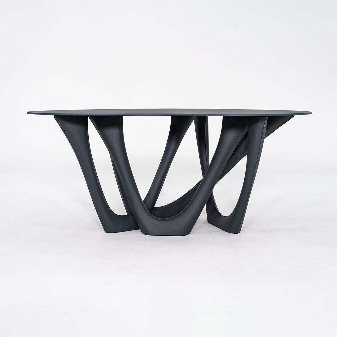 2019 Oskar Zieta pour Zieta G-Table en acier inoxydable noir en vente 4