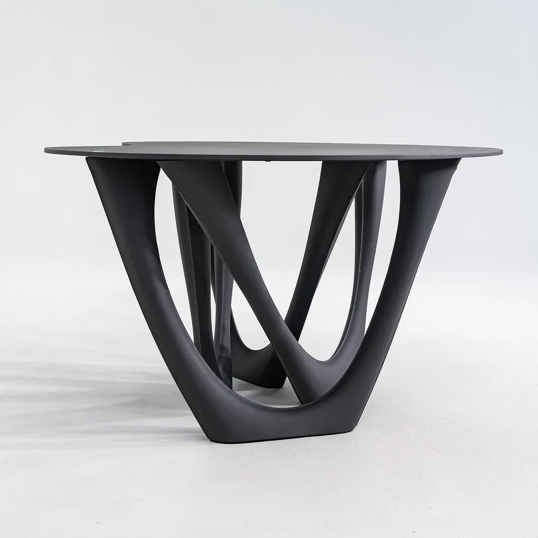 2019 Oskar Zieta pour Zieta G-Table en acier inoxydable noir en vente 5