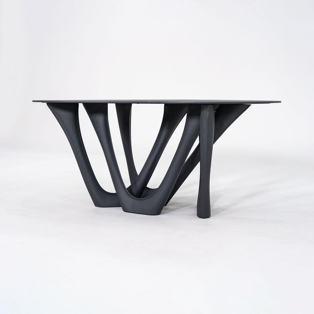 Moderne 2019 Oskar Zieta pour Zieta G-Table en acier inoxydable noir en vente