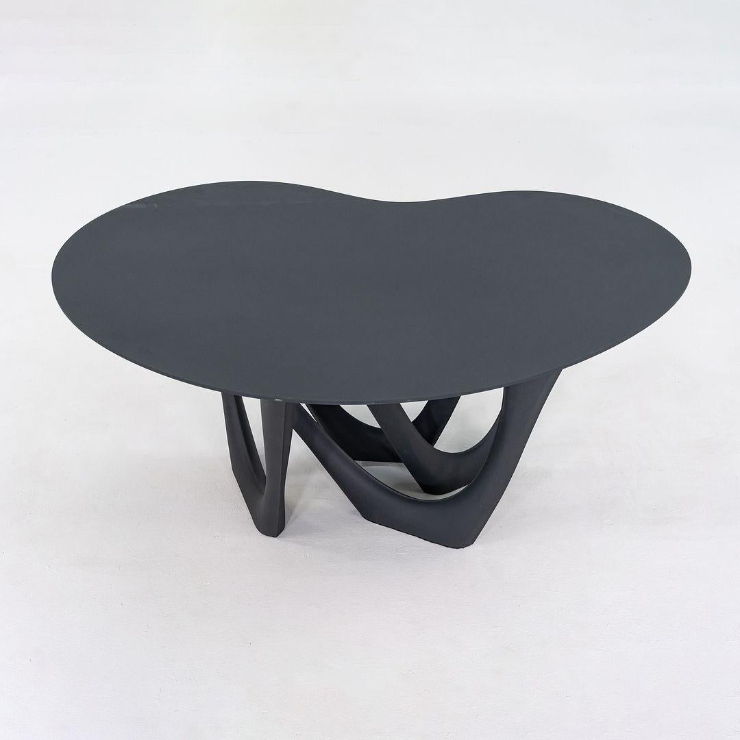 2019 Oskar Zieta pour Zieta G-Table en acier inoxydable noir en vente 2