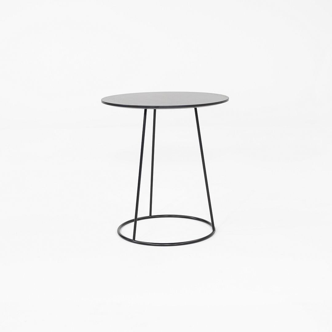Moderno 2019 Pair of Monica Forster for Swedese Breeze Side Tables in Black Wood in vendita