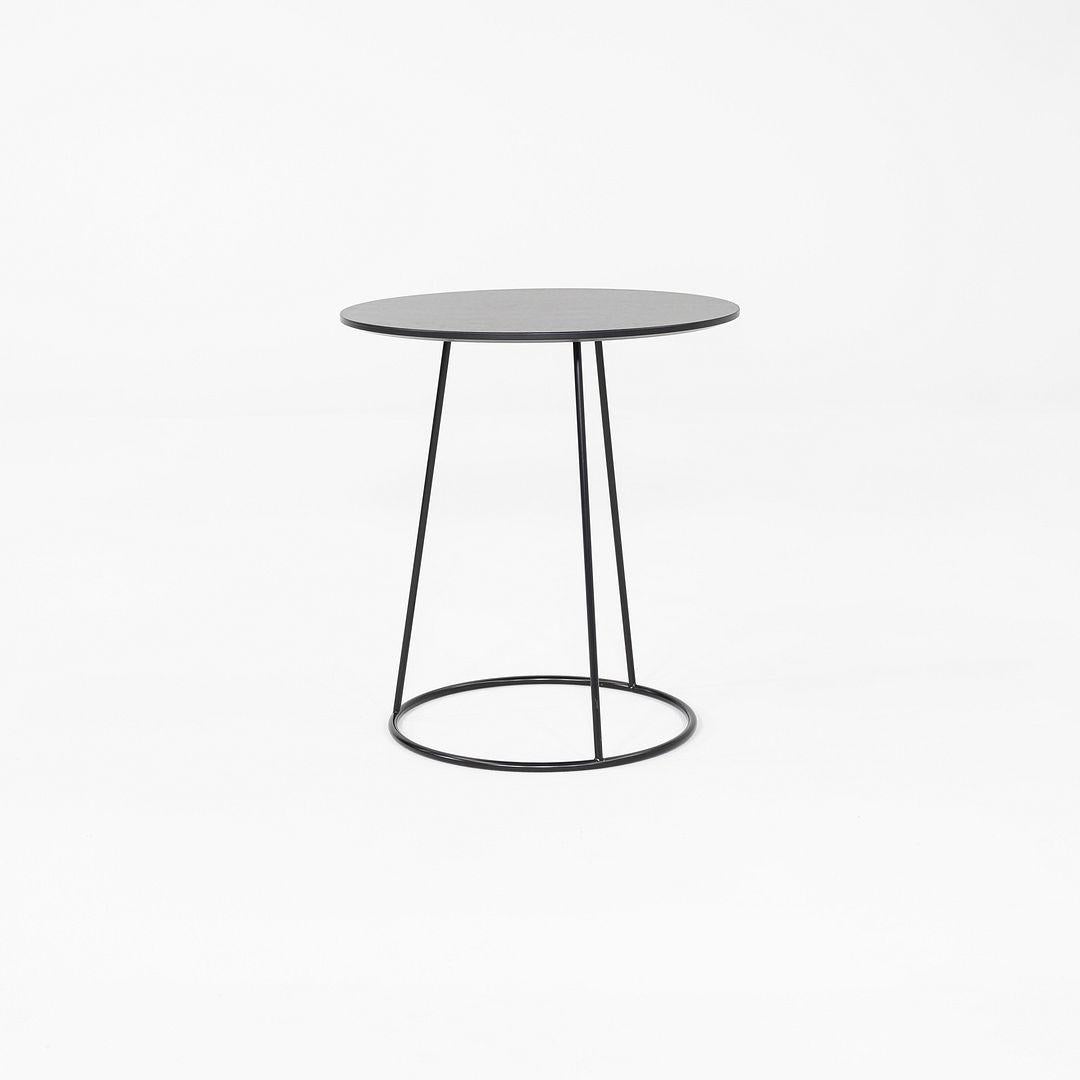 2019 Pair of Monica Forster for Swedese Breeze Side Tables in Black Wood In condizioni buone in vendita a Philadelphia, PA