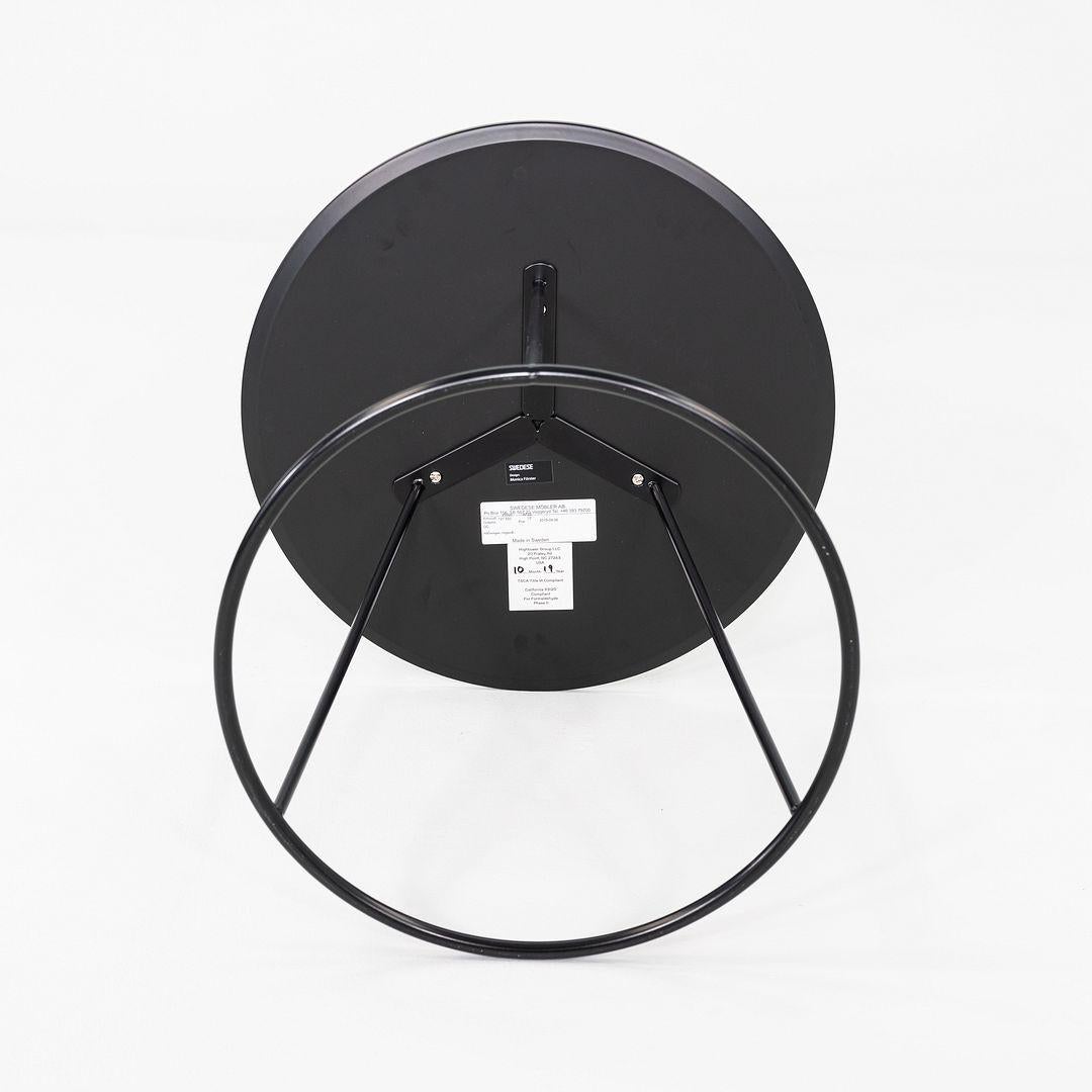 2019 Pair of Monica Forster for Swedese Breeze Side Tables in Black Wood in vendita 1