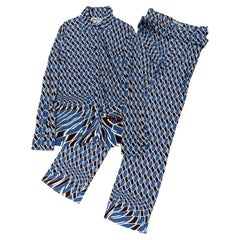2019 Prada psychedelic argyle print set