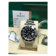 2019 Rolex Red Sea Dweller 126600 Black Ceramic Stainless Box Paper