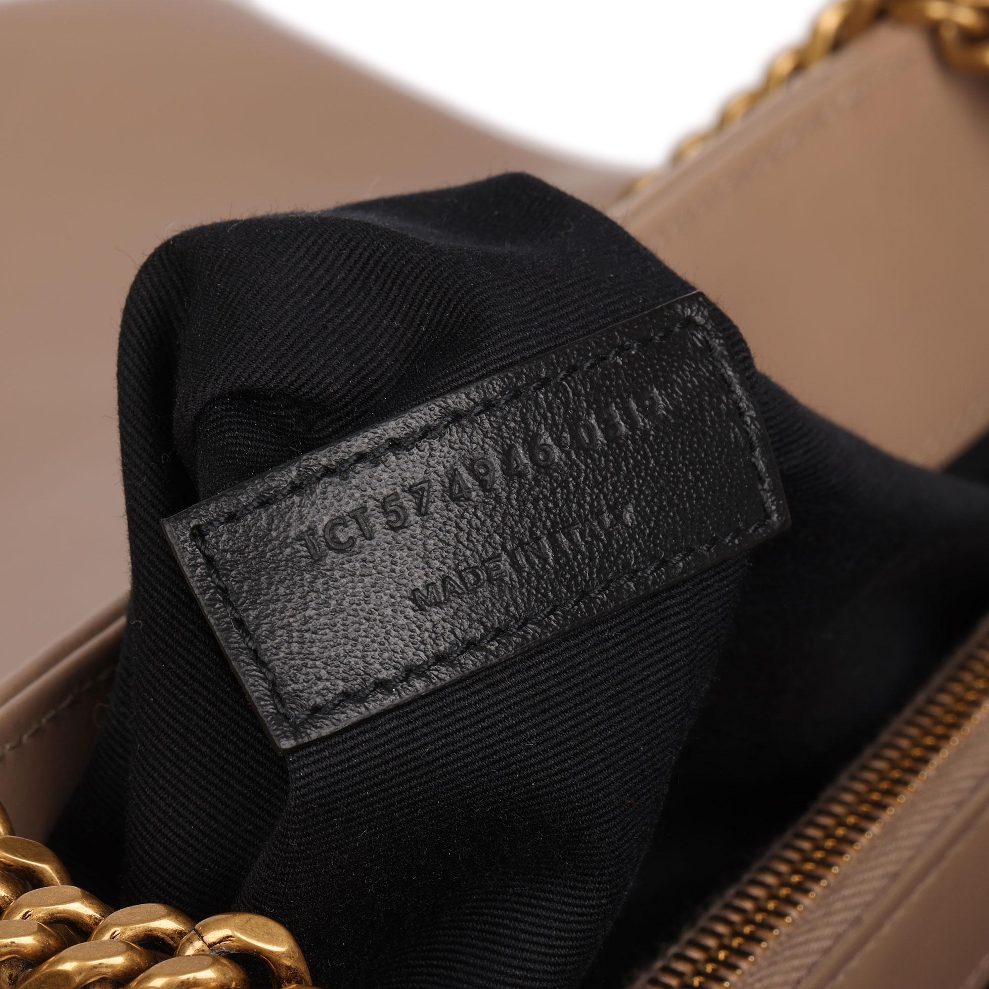 2019 Saint Laurent Dark Beige Y Quilted Calfskin Leather Medium Loulou 3