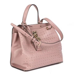 2019 Valentino Poudre Calfskin Leather Rockstud Spike Medium Joylock