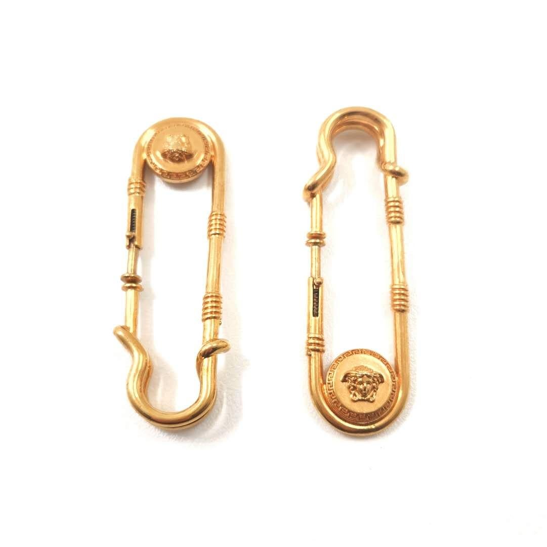 versace pin earrings