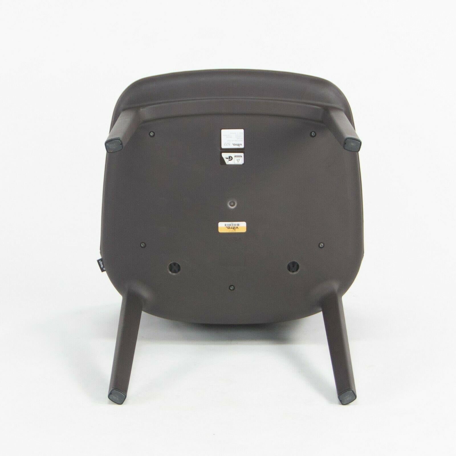 2019 Vitra Softshell Side Chair w Dark Brown Leather by Ronan and Erwan Bouroullec en vente 2