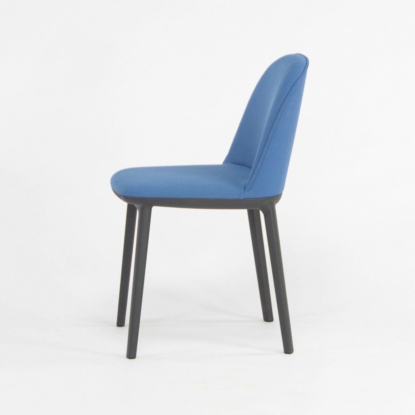 Swiss 2019 Vitra Softshell Side Chair w/ Light Blue Fabric by Ronan & Erwan Bouroullec For Sale