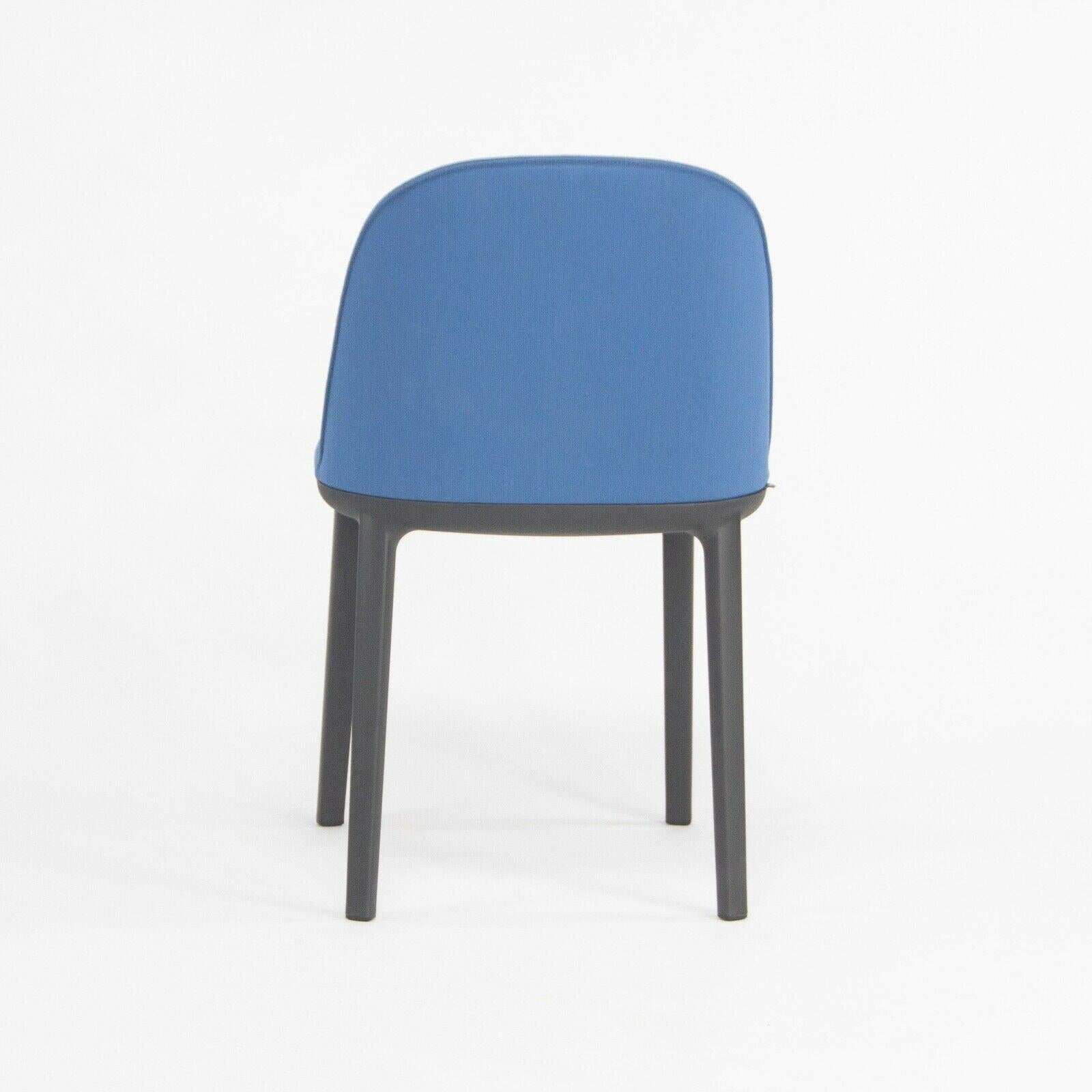 Contemporary 2019 Vitra Softshell Side Chair w/ Light Blue Fabric by Ronan & Erwan Bouroullec For Sale