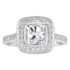 2.01ct Cushion Cut Diamond Engagement Ring