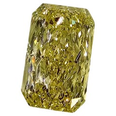 2.01ct Fancy Yellow Elongated Radiant Cut Diamond - Loose