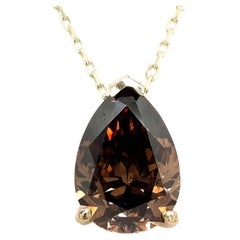 Pendentif 2.01ct Naturel Fancy Deep Orangy Brown