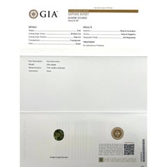 2.01ct Sapphire GIA Certified Natural Green Natural Oval Cut Untreated 7.4x6.8mm