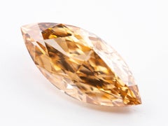 2.01ct Yelow Diamond - Natural Loose Fancy Orangy Yellow GIA SI2 Marquise Shape