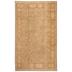 21st Century Antique Turkish Oushak Long Wool Rug