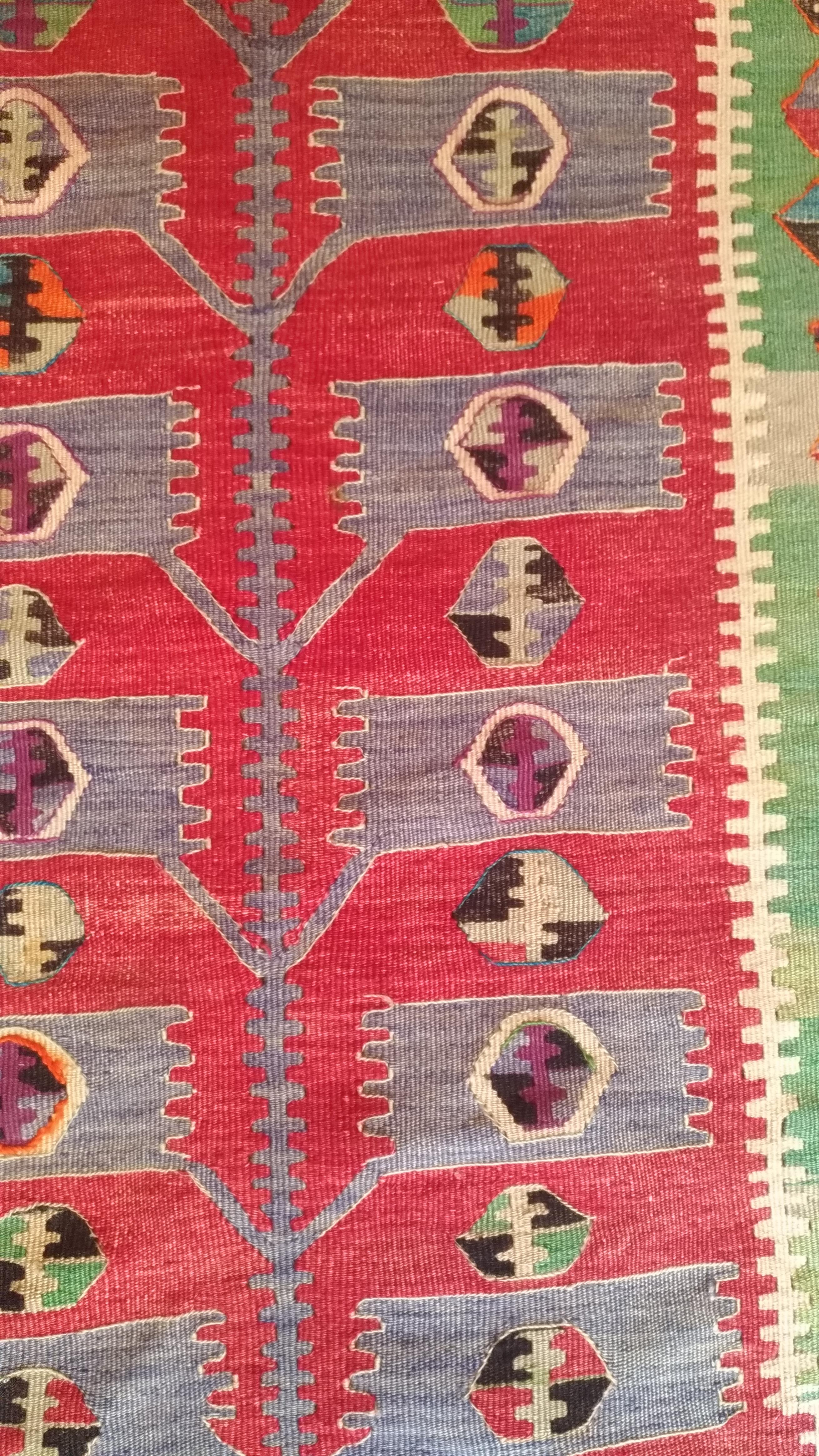 Turkestan 202 - 20th Century Turkish Kilim Carpet 'kars' For Sale