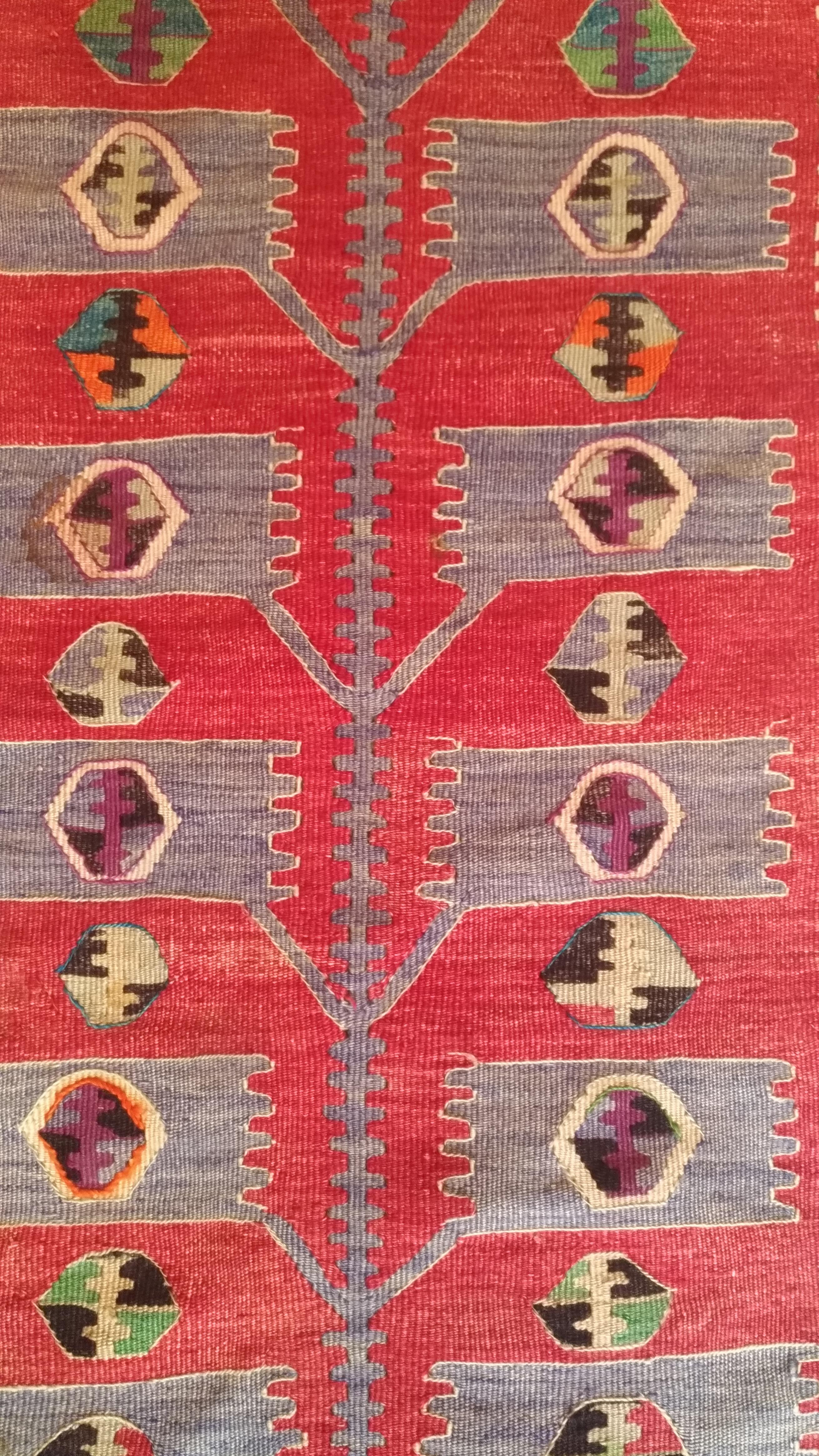 Hand-Woven 202 - 20th Century Turkish Kilim Carpet 'kars' For Sale