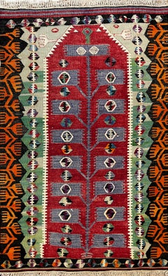 202 - 20. Jahrhundert Türkischer Kelim-Teppich „Kars“