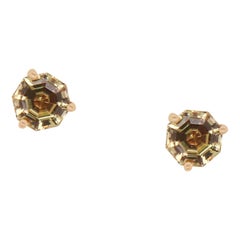 2.02 Carat Natural Color Changing Anatolite Stud Earrings