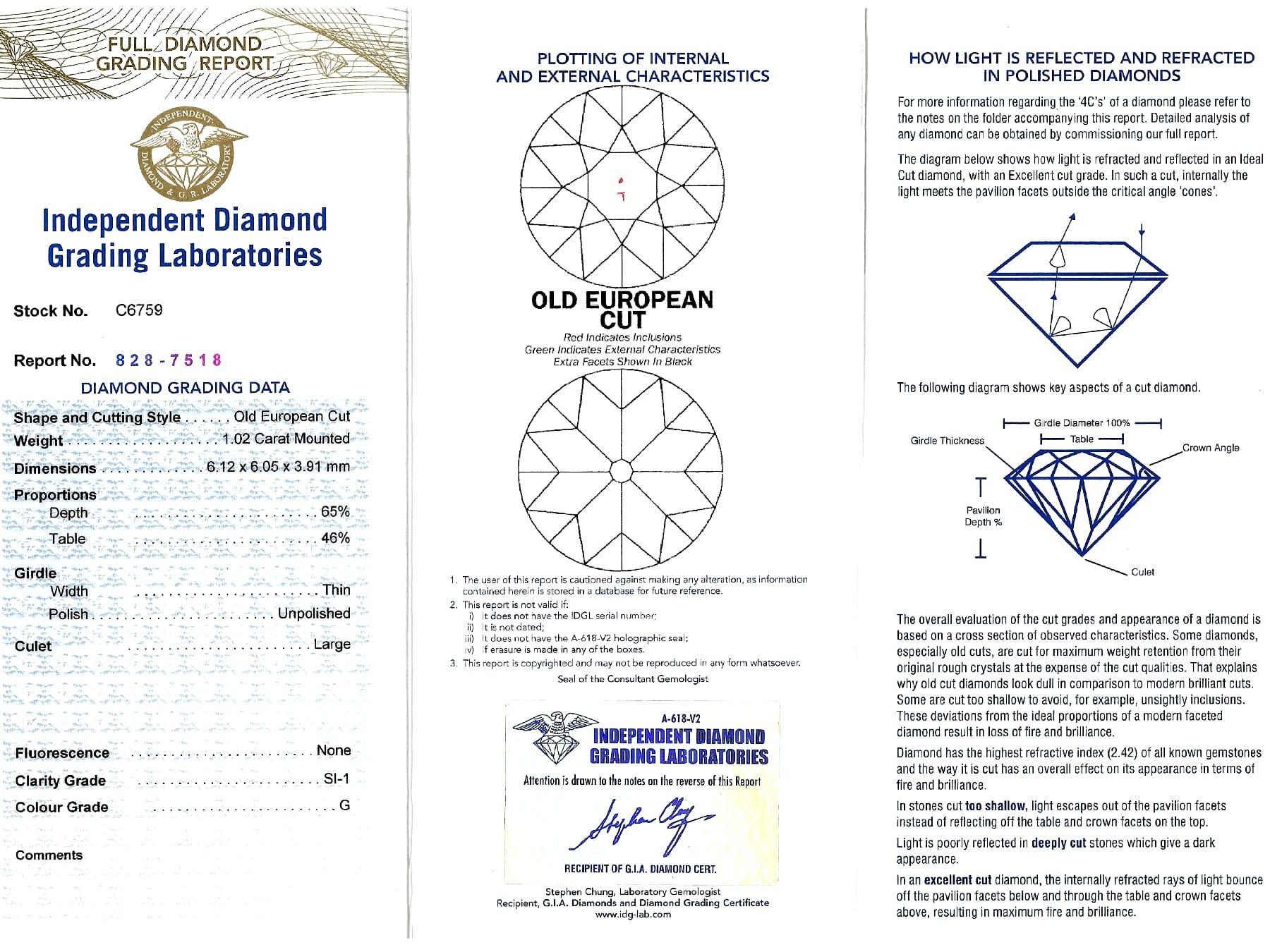 2.02 Karat Diamant und Platin-Ohrstecker im Angebot 4
