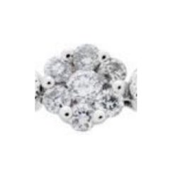 2.02 Carat Diamond Bracelet in 14 Karat White Gold