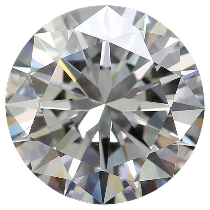 Diamant taille ronde de 2,02 carats de pureté VVS1 certifié GIA