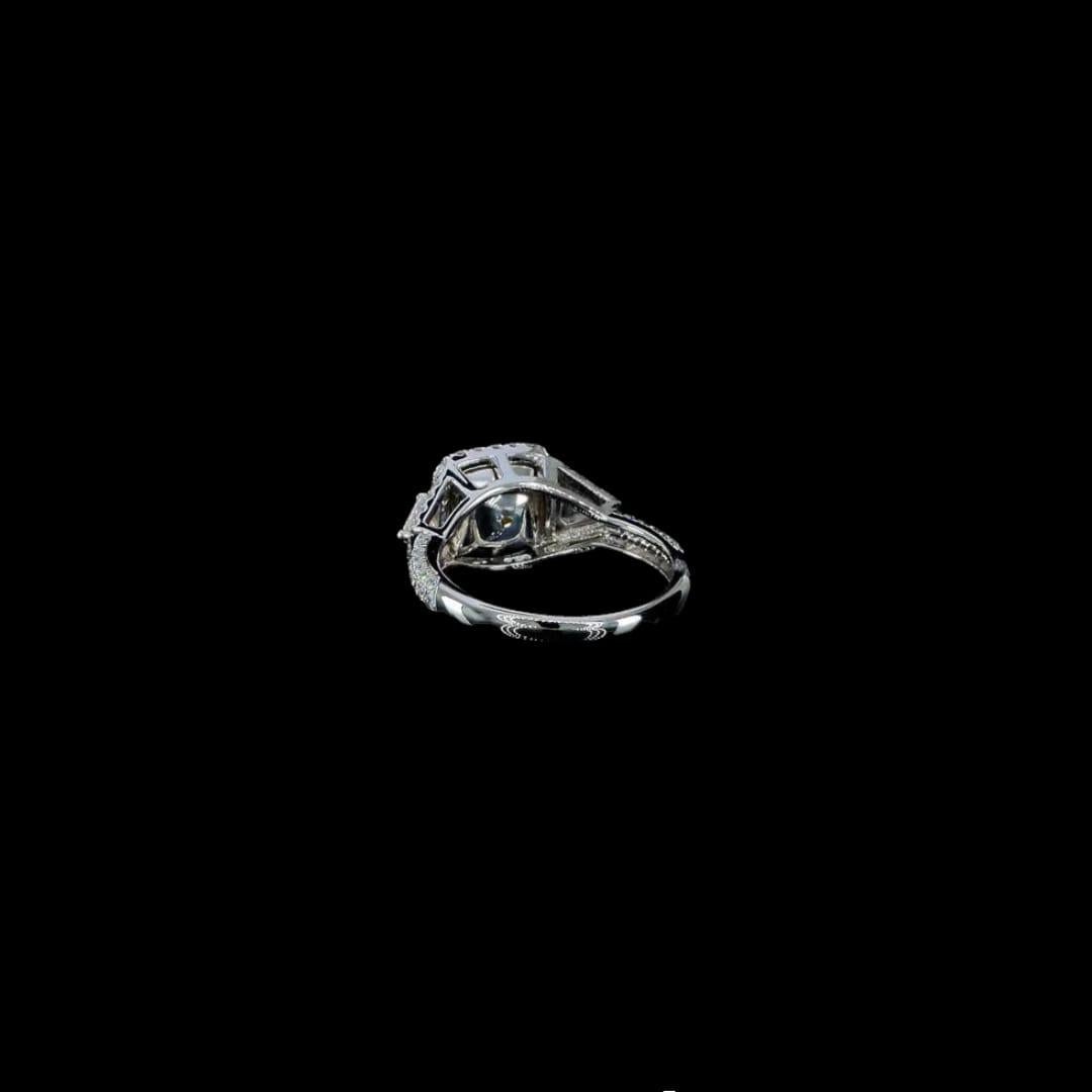 2.02 Carat Fancy Brownish Yellow Diamond Ring SI1 Clarity GIA Certified For Sale 2