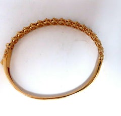 2.02 Carat Natural Diamonds Bangle Bracelet 14 Karat*