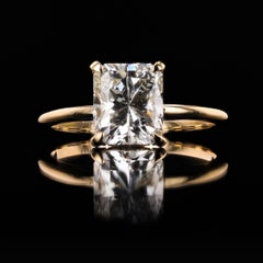 2.02 Carat Radiant Cut Diamond Ring