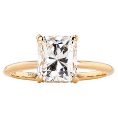 2.02 Carat Radiant Cut Diamond Ring