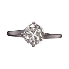 2.02 Carat Round Cut Diamond Engagement Ring