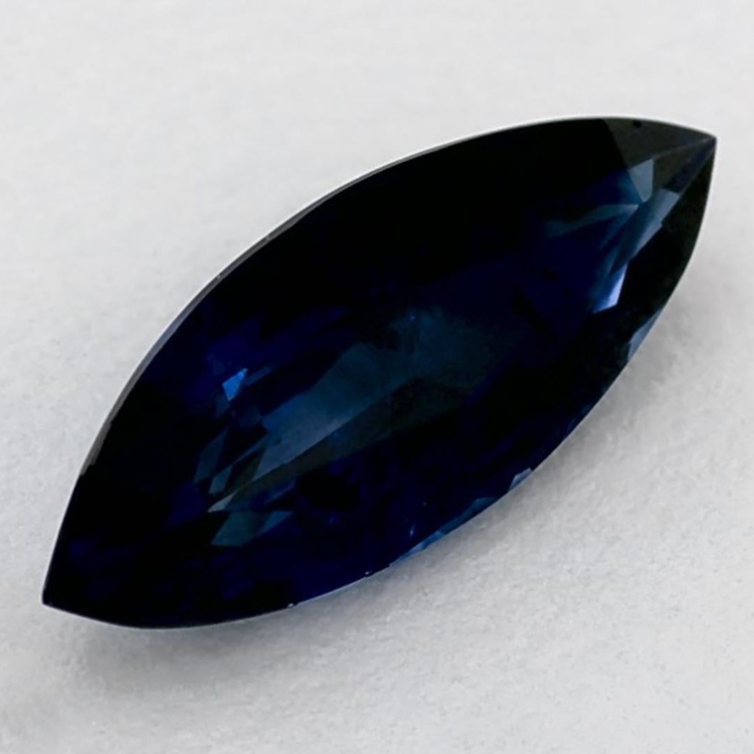 2,02 Karat Blauer Saphir Marquise Loser Edelstein (Marquiseschliff)