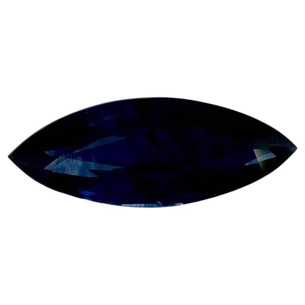 2,02 Karat Blauer Saphir Marquise Loser Edelstein