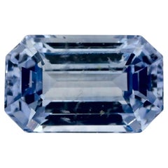 Pierre précieuse taille octogonale saphir bleu 2.02 carat