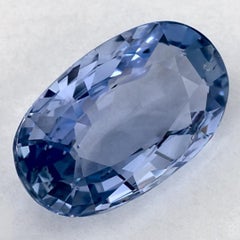 2.02 Karat Blauer Saphir Oval Loser Edelstein