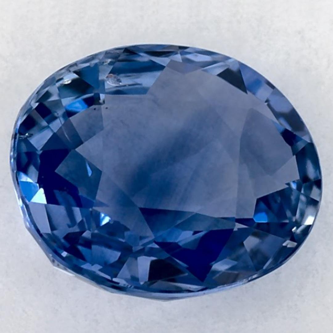 2.02 Karat Blauer Saphir Oval Loser Edelstein im Zustand „Neu“ im Angebot in Fort Lee, NJ