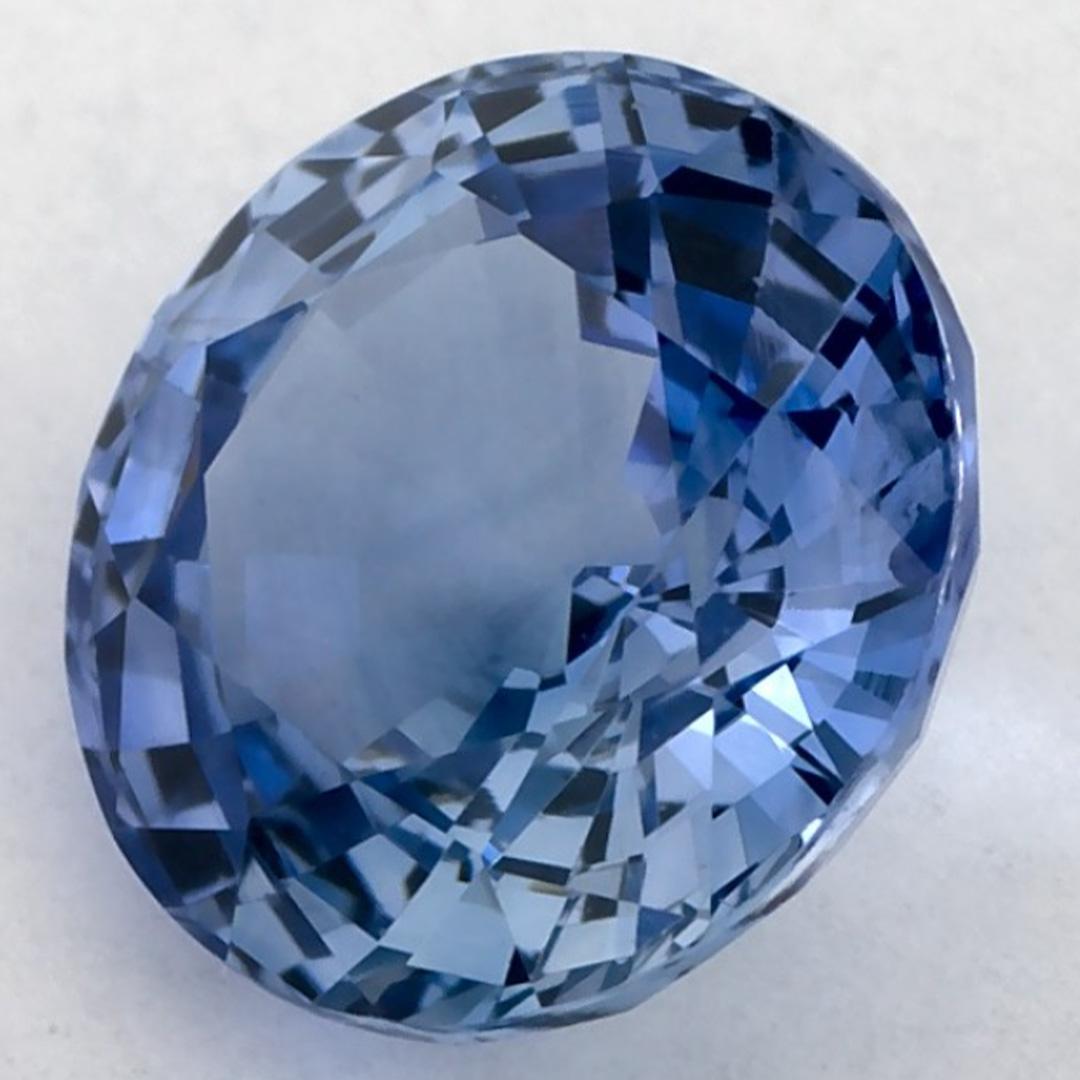 2.02 Karat Blauer runder Saphir, loser Edelstein Damen im Angebot