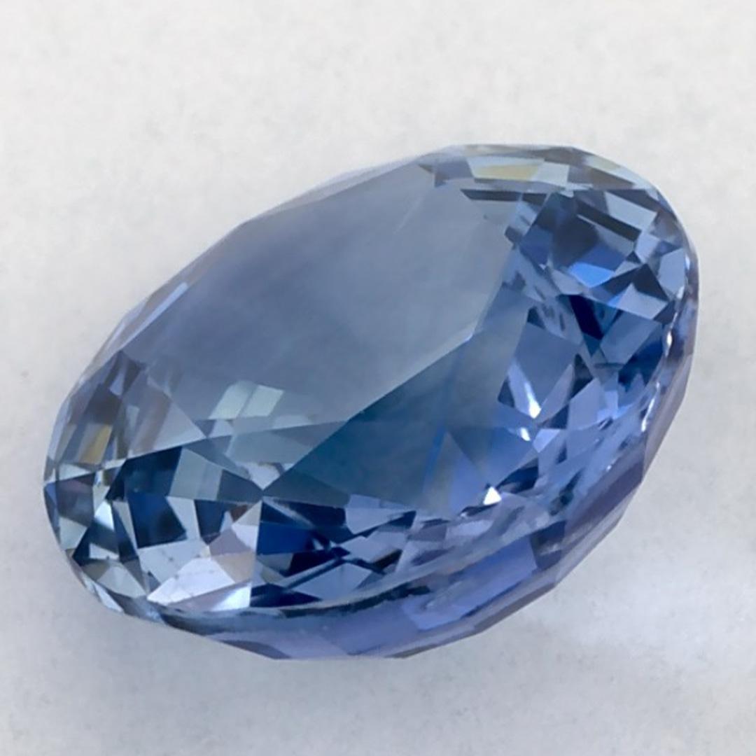 2.02 Karat Blauer runder Saphir, loser Edelstein im Angebot 3