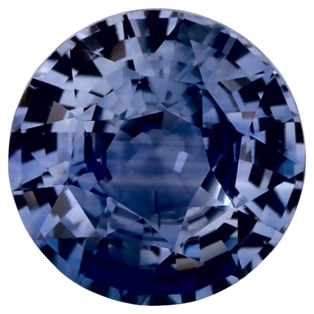 2.02 Ct Blue Sapphire Round Loose Gemstone