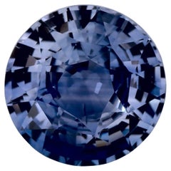 2.02 Karat Blauer runder Saphir, loser Edelstein