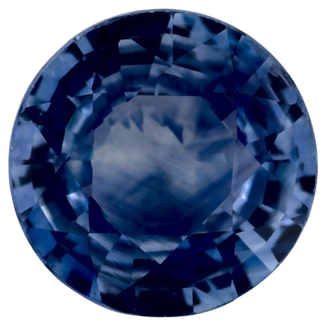 2.02 Ct Blue Sapphire Round Loose Gemstone