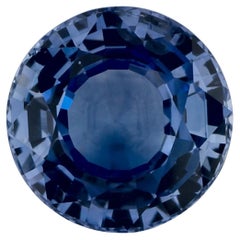 2.02 Ct Blue Sapphire Round Loose Gemstone