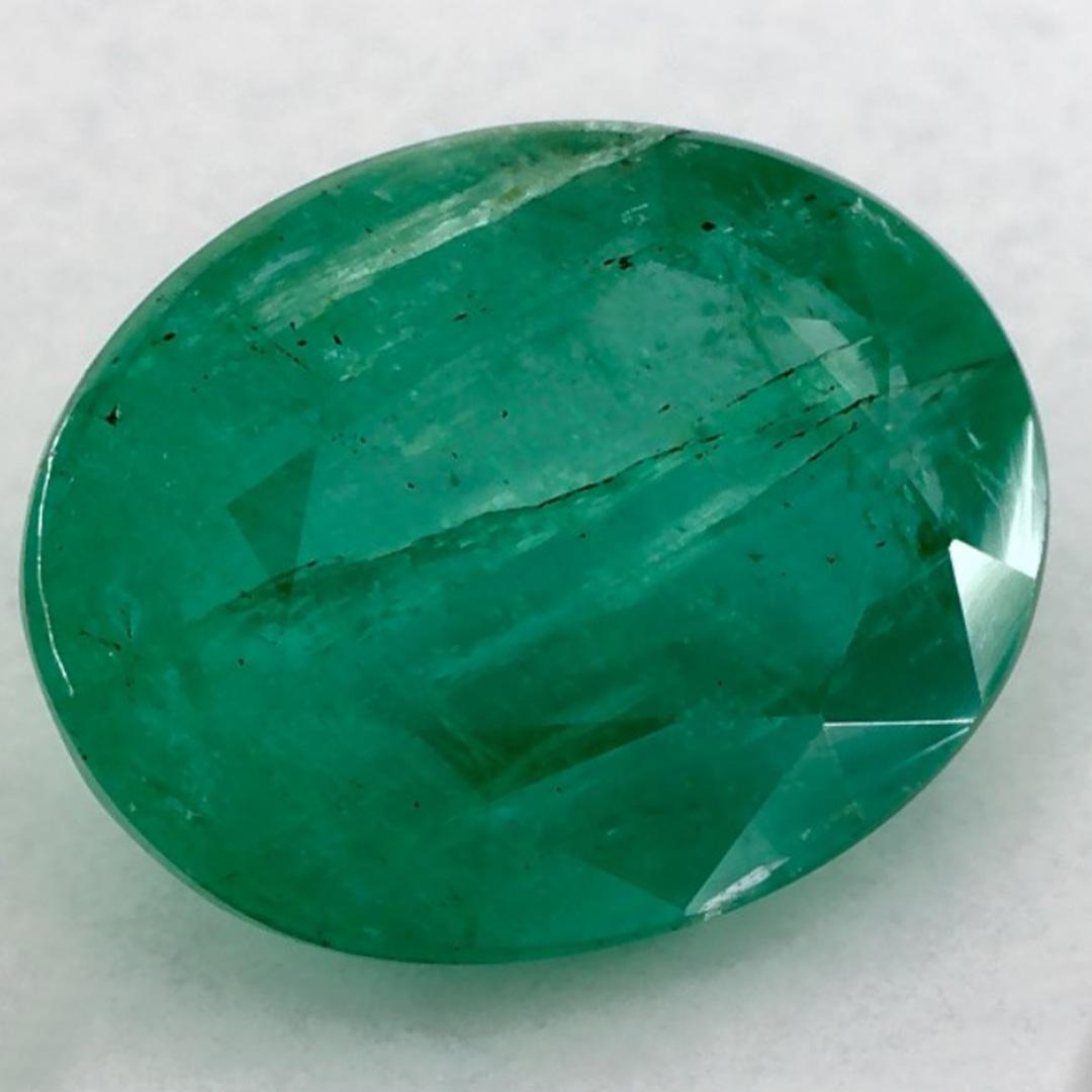 Oval Cut 2.02 Ct Emerald Oval Loose Gemstone