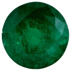 2.02 Ct Emerald Round Loose Gemstone (pierre précieuse en vrac)