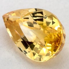 2.02 Ct Yellow Sapphire Pear Loose Gemstone