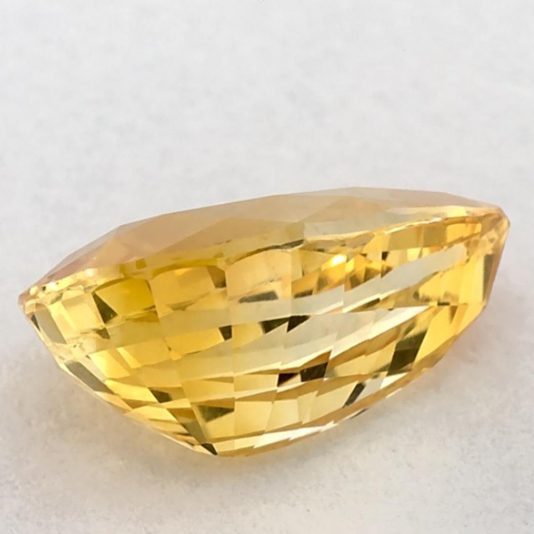 2.02 carati di zaffiro giallo a forma di pera sciolto in vendita 3