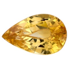 2.02 Ct Yellow Sapphire Pear Loose Gemstone